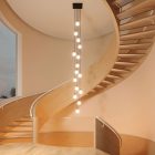 Square XXL Rose-One 15-hole and 4-side hole ceiling rosette set, 400 mm