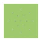 Square XXL Rose-One 15-hole and 4-side hole ceiling rosette set, 400 mm