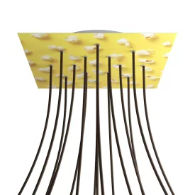    Square XXL Rose-One 15-hole and 4-side hole ceiling rose set, 400 mm - PROMO