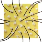  Square XXL Rose-One 15-hole and 4-side hole ceiling rose set, 400 mm - PROMO