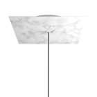 Square XXL Rose-One ceiling rose set with 1 hole and 4 side holes, 400 mm