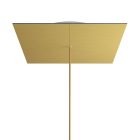 Square XXL Rose-One ceiling rose set with 1 hole and 4 side holes, 400 mm