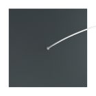 Square XXL Rose-One ceiling rose set with 1 hole and 4 side holes, 400 mm