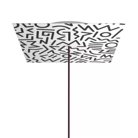 Square XXL Rose-One ceiling rose set with 1 hole and 4 side holes, 400 mm - PROMO