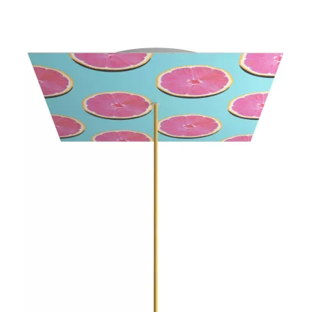 Square XXL Rose-One ceiling rose set with 1 hole and 4 side holes, 400 mm - PROMO
