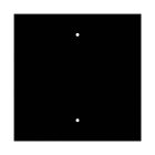 Square XXL Rose-One 2-hole and 4-side hole ceiling rosette set, 400 mm