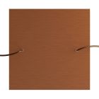 Square XXL Rose-One 2-hole and 4-side hole ceiling rosette set, 400 mm