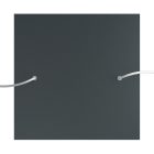 Square XXL Rose-One 2-hole and 4-side hole ceiling rosette set, 400 mm