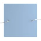 Square XXL Rose-One 2-hole and 4-side hole ceiling rosette set, 400 mm