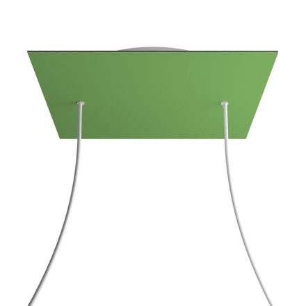 Square XXL Rose-One 2-hole and 4-side hole ceiling rosette set, 400 mm