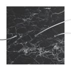 Square XXL Rose-One 3-row ceiling rose set with 4 side holes, 400 mm