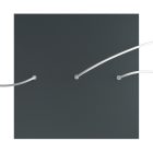 Square XXL Rose-One 3-row ceiling rose set with 4 side holes, 400 mm