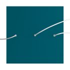 Square XXL Rose-One 3-row ceiling rose set with 4 side holes, 400 mm