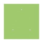 Square XXL Rose-One 3-row ceiling rose set with 4 side holes, 400 mm