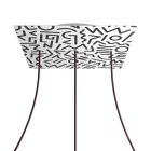  Square XXL Rose-One 3-row perforated and 4-sided perforated ceiling rose set, 400 mm - PROMO