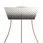  Square XXL Rose-One 3-row perforated and 4-sided perforated ceiling rose set, 400 mm - PROMO