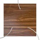 Square XXL Rose-One 3-hole and 4-side hole ceiling rosette set, 400 mm