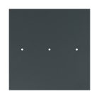 Square XXL Rose-One 3-hole and 4-side hole ceiling rosette set, 400 mm