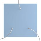 Square XXL Rose-One 3-hole and 4-side hole ceiling rosette set, 400 mm