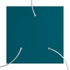 Square XXL Rose-One 3-hole and 4-side hole ceiling rosette set, 400 mm