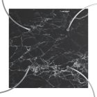 Square XXL Rose-One 4-hole and 4-side hole ceiling rosette set, 400 mm