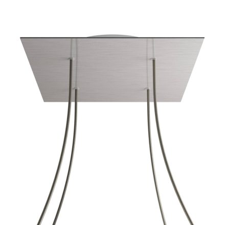 Square XXL Rose-One 4-hole and 4-side hole ceiling rosette set, 400 mm