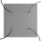 Square XXL Rose-One 4-hole and 4-side hole ceiling rosette set, 400 mm