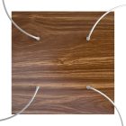 Square XXL Rose-One 4-hole and 4-side hole ceiling rosette set, 400 mm