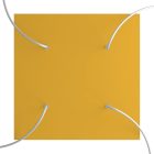 Square XXL Rose-One 4-hole and 4-side hole ceiling rosette set, 400 mm