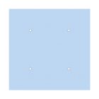 Square XXL Rose-One 4-hole and 4-side hole ceiling rosette set, 400 mm