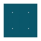 Square XXL Rose-One 4-hole and 4-side hole ceiling rosette set, 400 mm