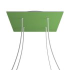 Square XXL Rose-One 4-hole and 4-side hole ceiling rosette set, 400 mm