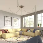  Square XXL Rose-One 4-hole and 4-side hole ceiling rose set, 400 mm - PROMO