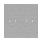 Square XXL Rose-One 5-row ceiling rose set with 4 side holes, 400 mm