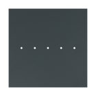 Square XXL Rose-One 5-row ceiling rose set with 4 side holes, 400 mm