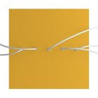 Square XXL Rose-One 5-row ceiling rose set with 4 side holes, 400 mm