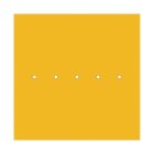 Square XXL Rose-One 5-row ceiling rose set with 4 side holes, 400 mm