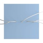 Square XXL Rose-One 5-row ceiling rose set with 4 side holes, 400 mm