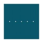 Square XXL Rose-One 5-row ceiling rose set with 4 side holes, 400 mm