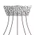  Square XXL Rose-One 5-row perforated and 4-sided perforated ceiling rose set, 400 mm - PROMO