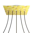  Square XXL Rose-One 5-row perforated and 4-sided perforated ceiling rose set, 400 mm - PROMO