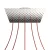  Square XXL Rose-One 5-row perforated and 4-sided perforated ceiling rose set, 400 mm - PROMO