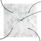 Square XXL Rose-One 5-hole and 4-side hole ceiling rosette set, 400 mm