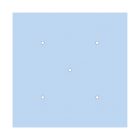 Square XXL Rose-One 5-hole and 4-side hole ceiling rosette set, 400 mm