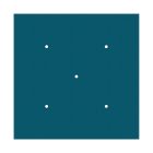 Square XXL Rose-One 5-hole and 4-side hole ceiling rosette set, 400 mm