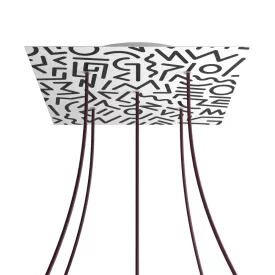    Square XXL Rose-One 5-hole and 4-side hole ceiling rose set, 400 mm - PROMO