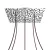  Square XXL Rose-One 5-hole and 4-side hole ceiling rose set, 400 mm - PROMO