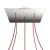  Square XXL Rose-One 5-hole and 4-side hole ceiling rose set, 400 mm - PROMO