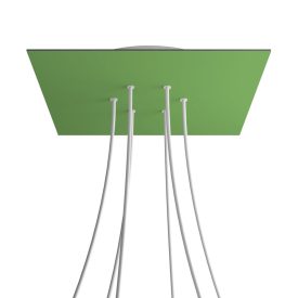   Square XXL Rose-One 6-hole and 4-side hole ceiling rosette set, 400 mm