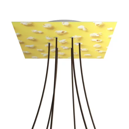  Square XXL Rose-One 6-hole and 4-side hole ceiling rose set, 400 mm - PROMO